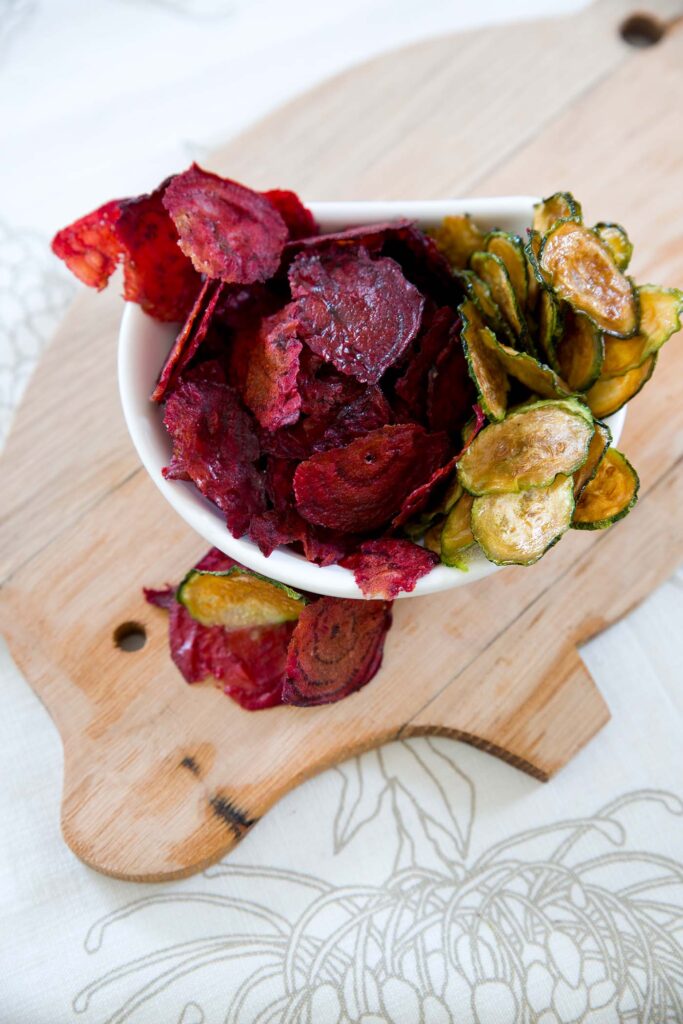 beetroot zucchini vegetable chips