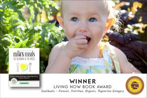 Mila's Meals wins Living Now Book award