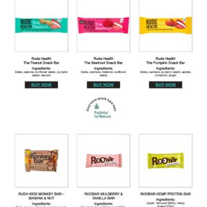 lunch box Snack Bars