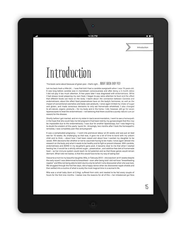 mila's meals ebook edition kindle book introduciton chpater page on ipad
